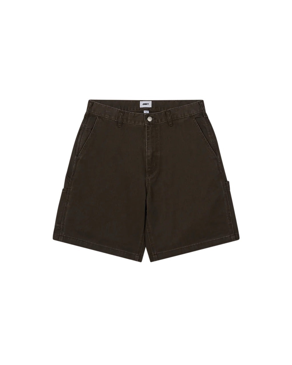 BIGWIG DENIM CARPENTER SHORT - WREN FADED WASH (BROWN)