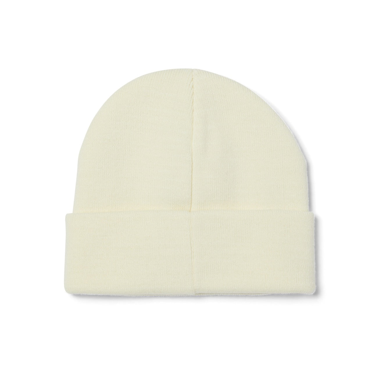 ALL CAPS CUFF BEANIE - CREAM