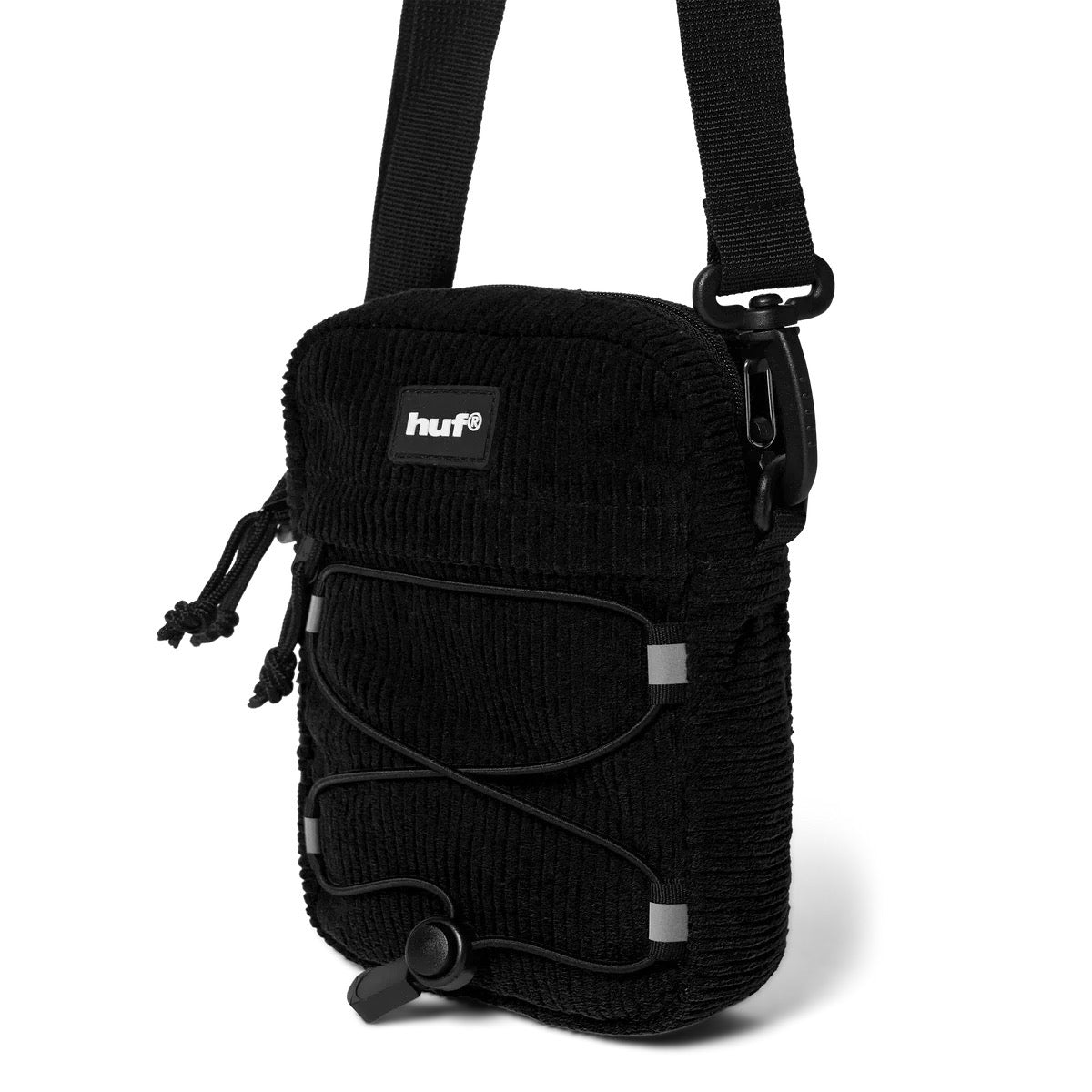Corduroy Bowery Side Bag - Black