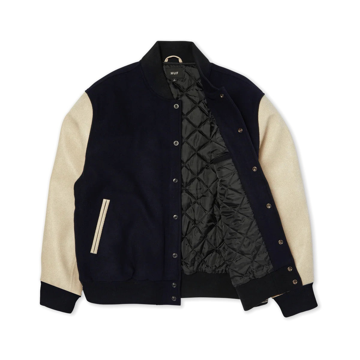 Global Transit Varsity Jacket - Navy White