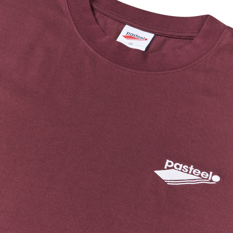 TONAL EMB O.G. TEE - BURGUNDY