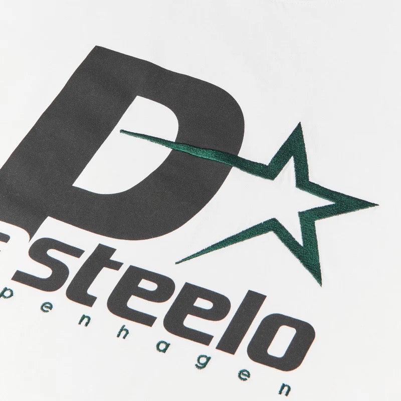 P STEELO TEE - WHITE/DARK TEAL