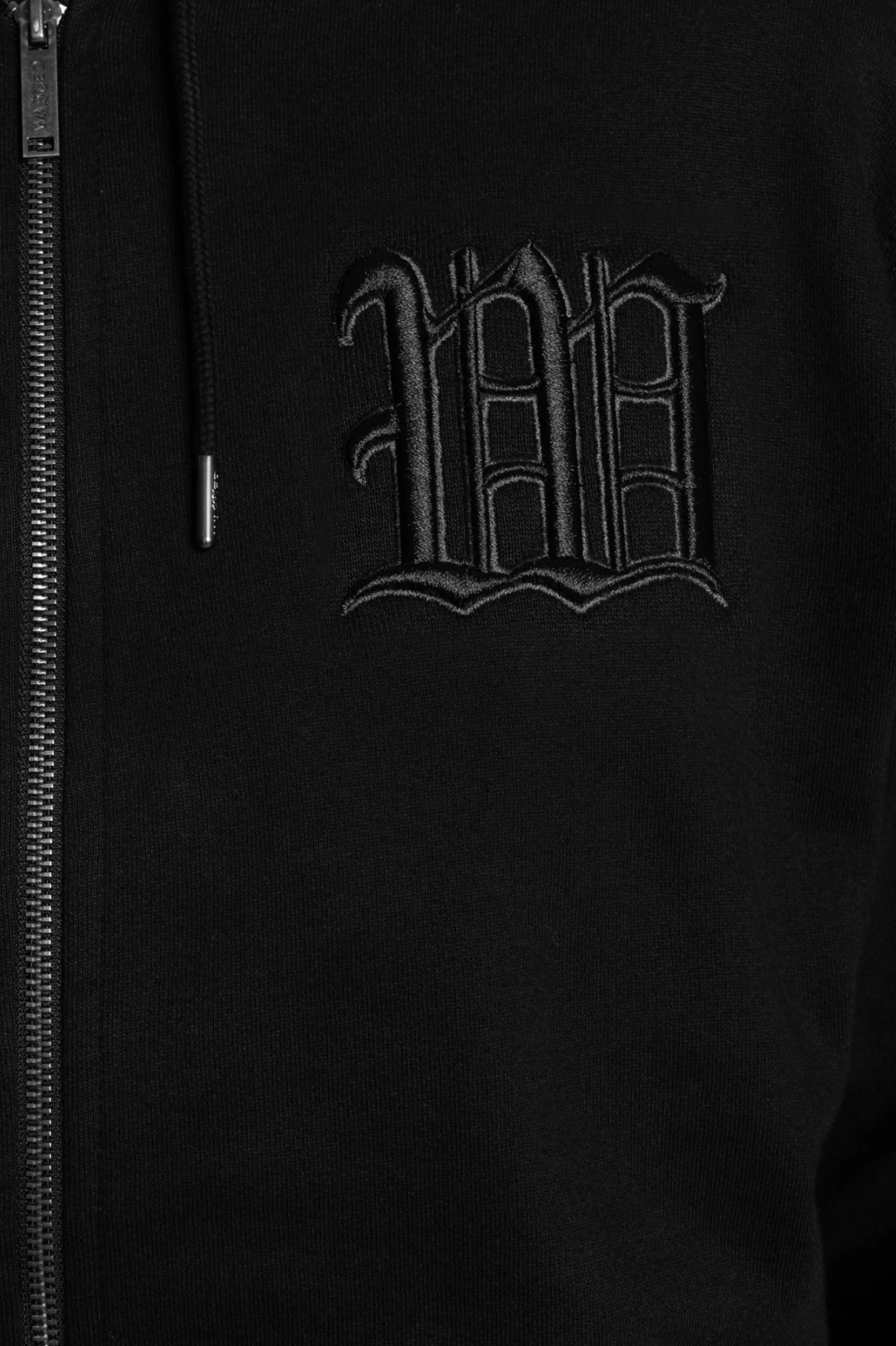 KINGDOM CURVE ZIP HOODIE - SCHWARZ