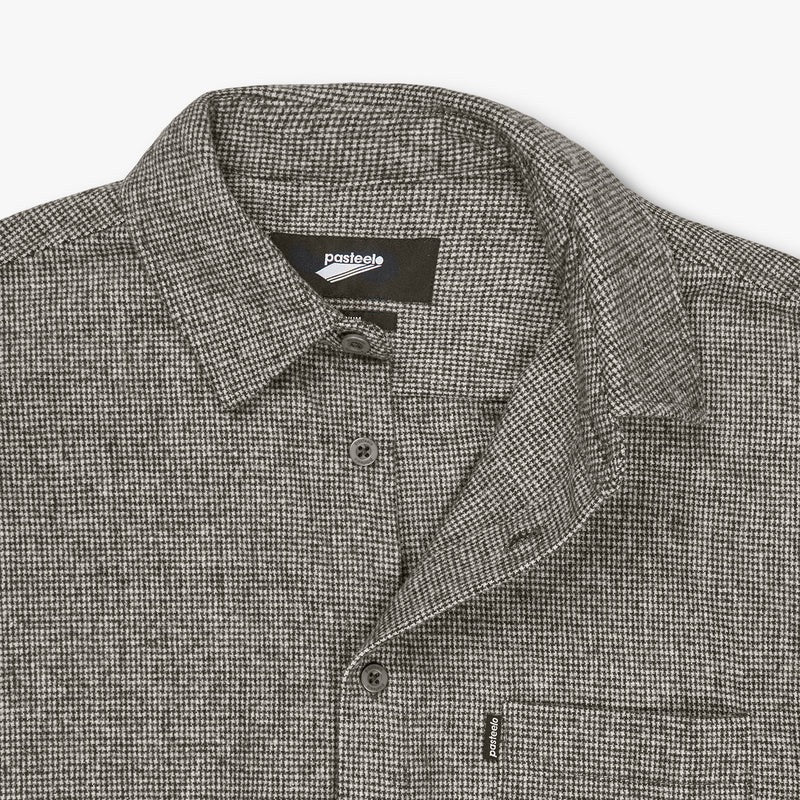 WOOL BLEND SHIRT - MICRO CHECK