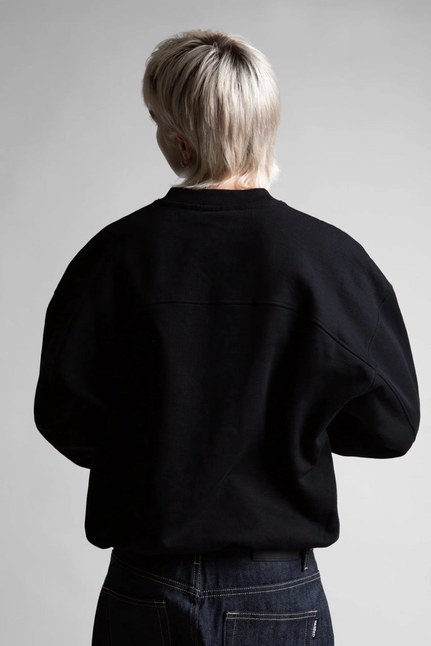 Crewneck Boxy Switchblade - Black