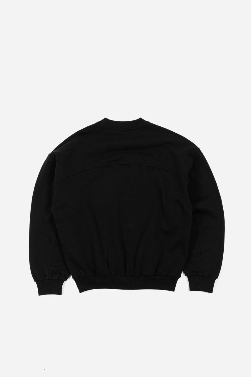 Crewneck Boxy Switchblade - Black