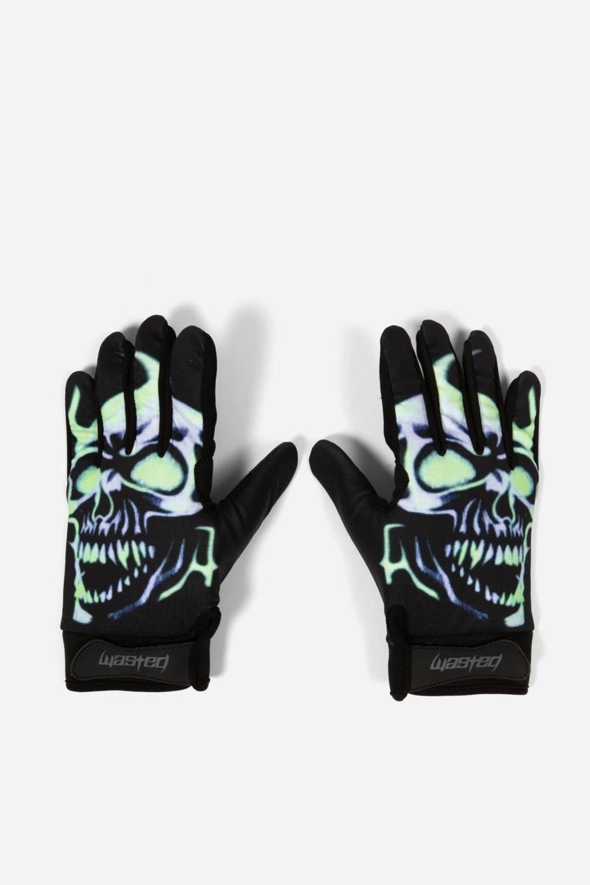 Skull Gloves - Black – Aim Low ApS