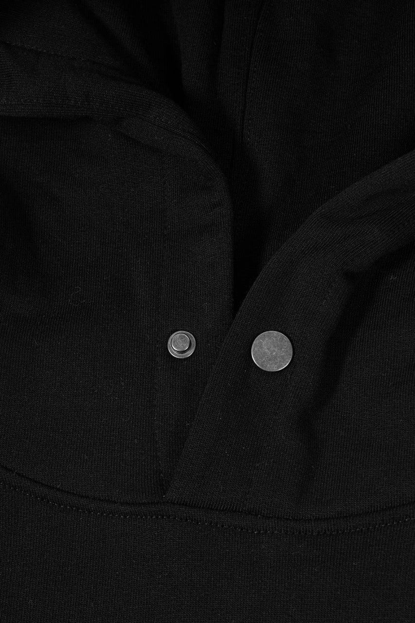 Boxy Switchblade Hoodie - Black