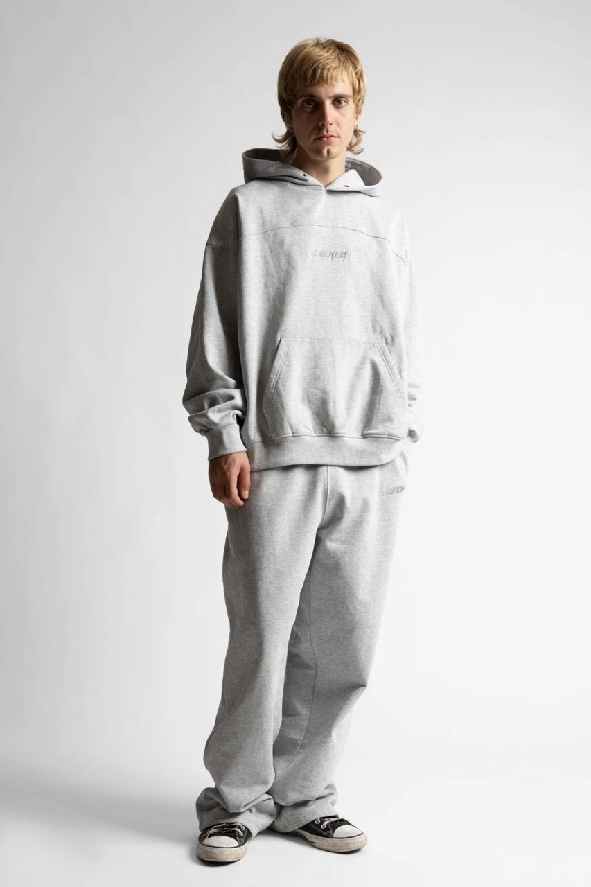 Boxy Switchblade Hoodie - Heather Grey