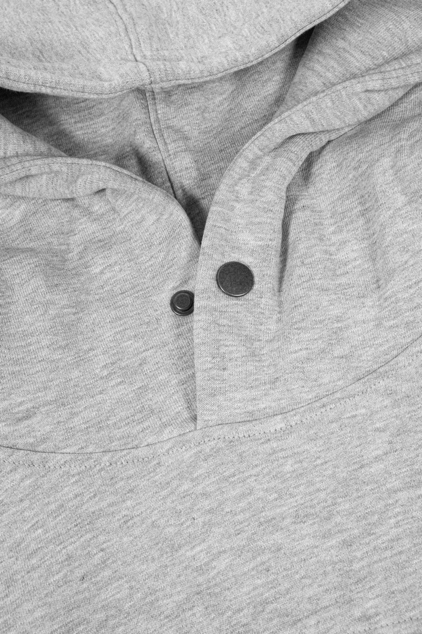Boxy Switchblade Hoodie - Heather Grey