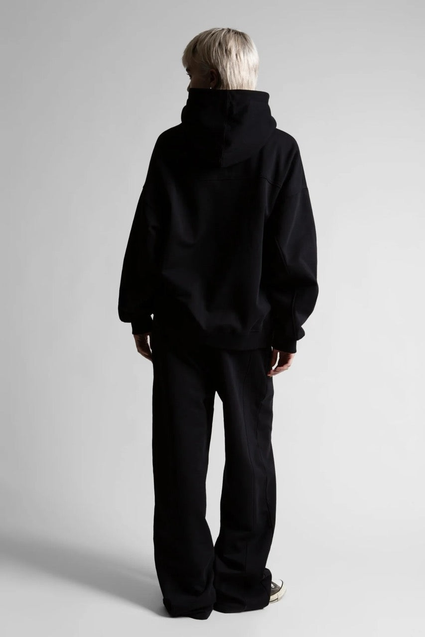 Boxy Switchblade Hoodie - Black