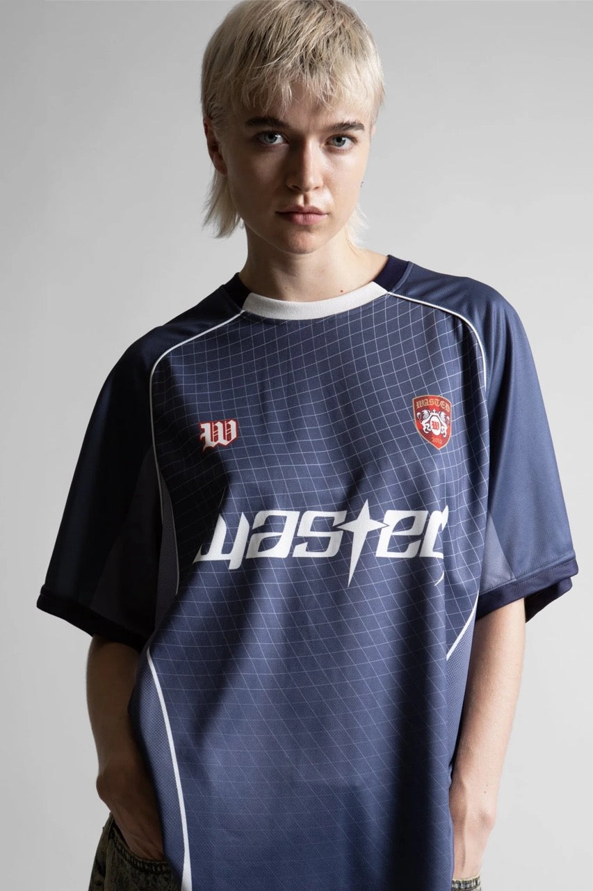 SPINE FOOTBALL JERSEY - ASH BLUE