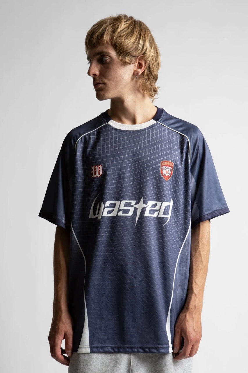 SPINE FOOTBALL JERSEY - ASH BLUE
