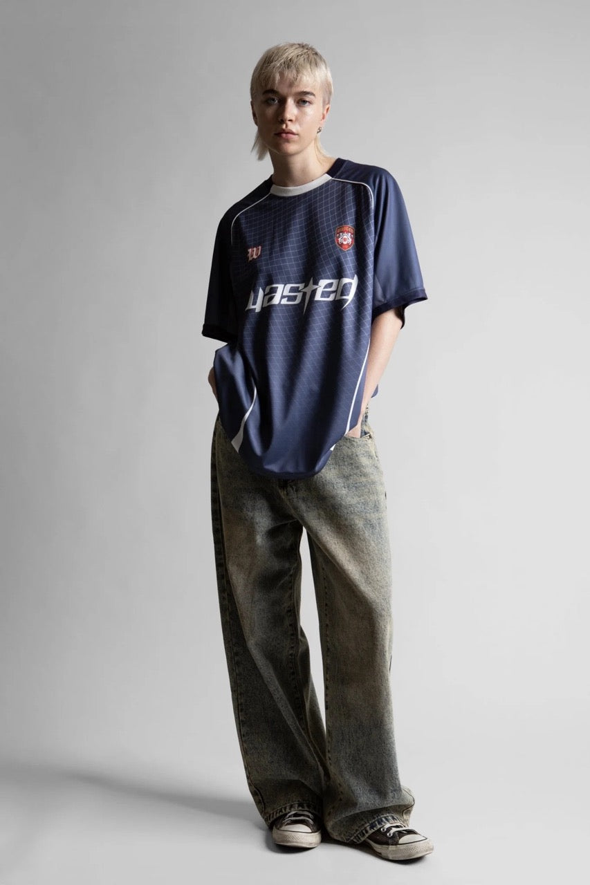 SPINE FOOTBALL JERSEY - ASH BLUE