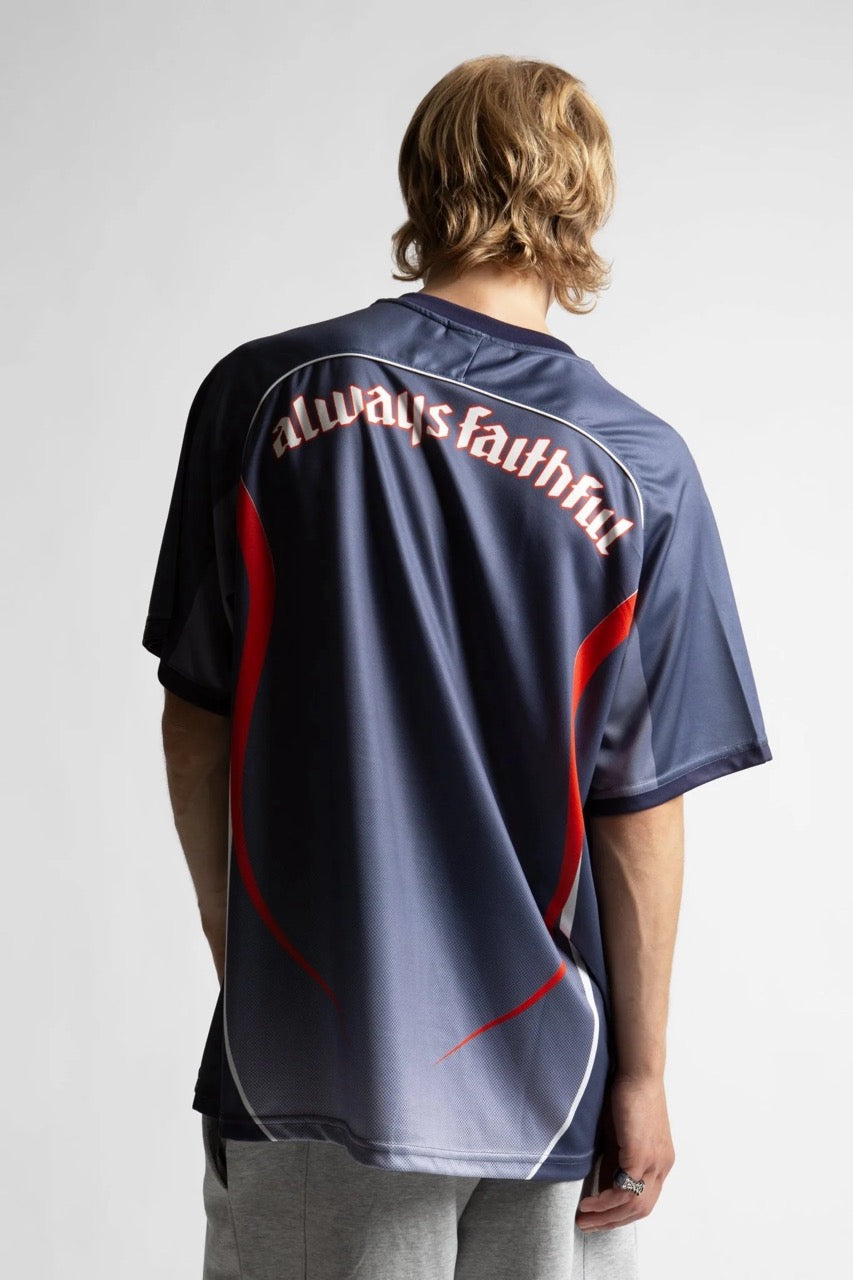 SPINE FOOTBALL JERSEY - ASH BLUE