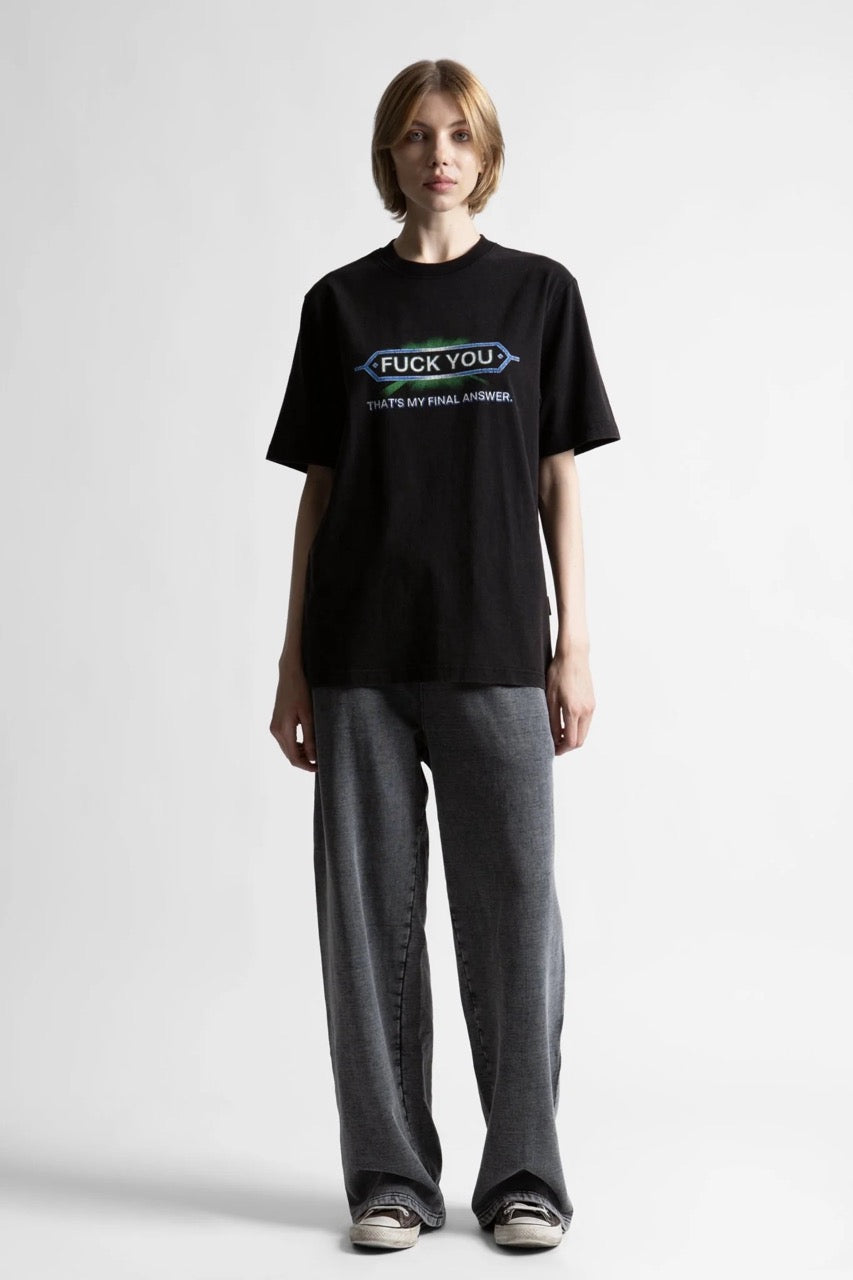ANSWER T-SHIRT - BLACK