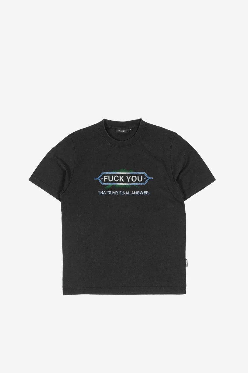 ANSWER T-SHIRT - BLACK