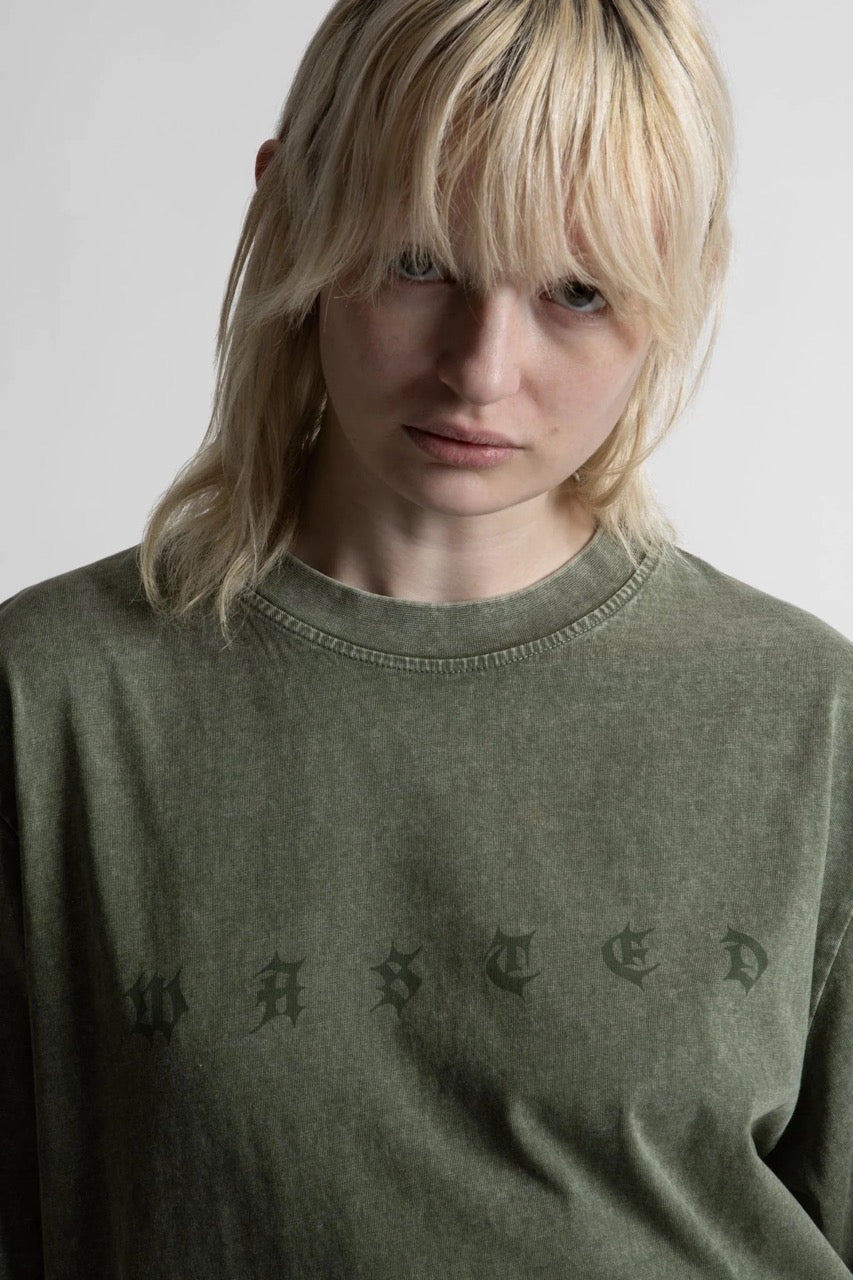 Splinter Faded T-Shirt - Faded Olive Khaki