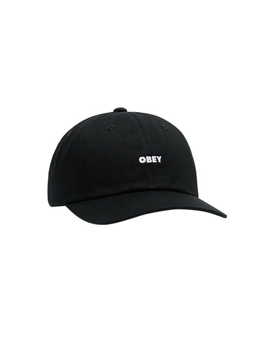 OBEY BOLD CURVE STRAPBACK - BLACK