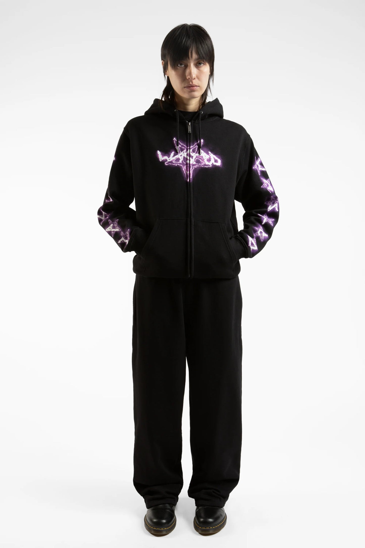 SURT HOODIE ZIP - BLACK
