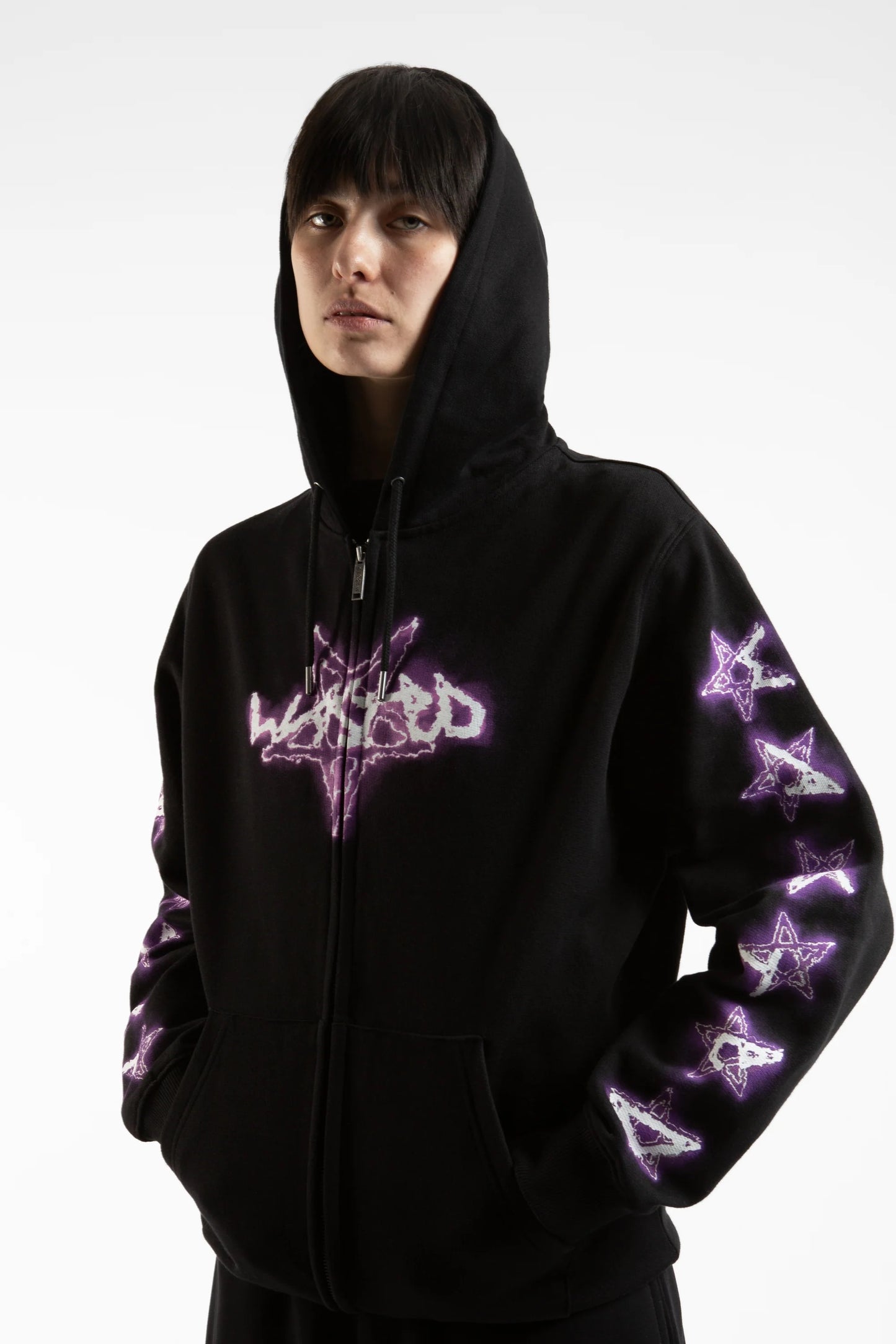 SURT HOODIE ZIP - BLACK