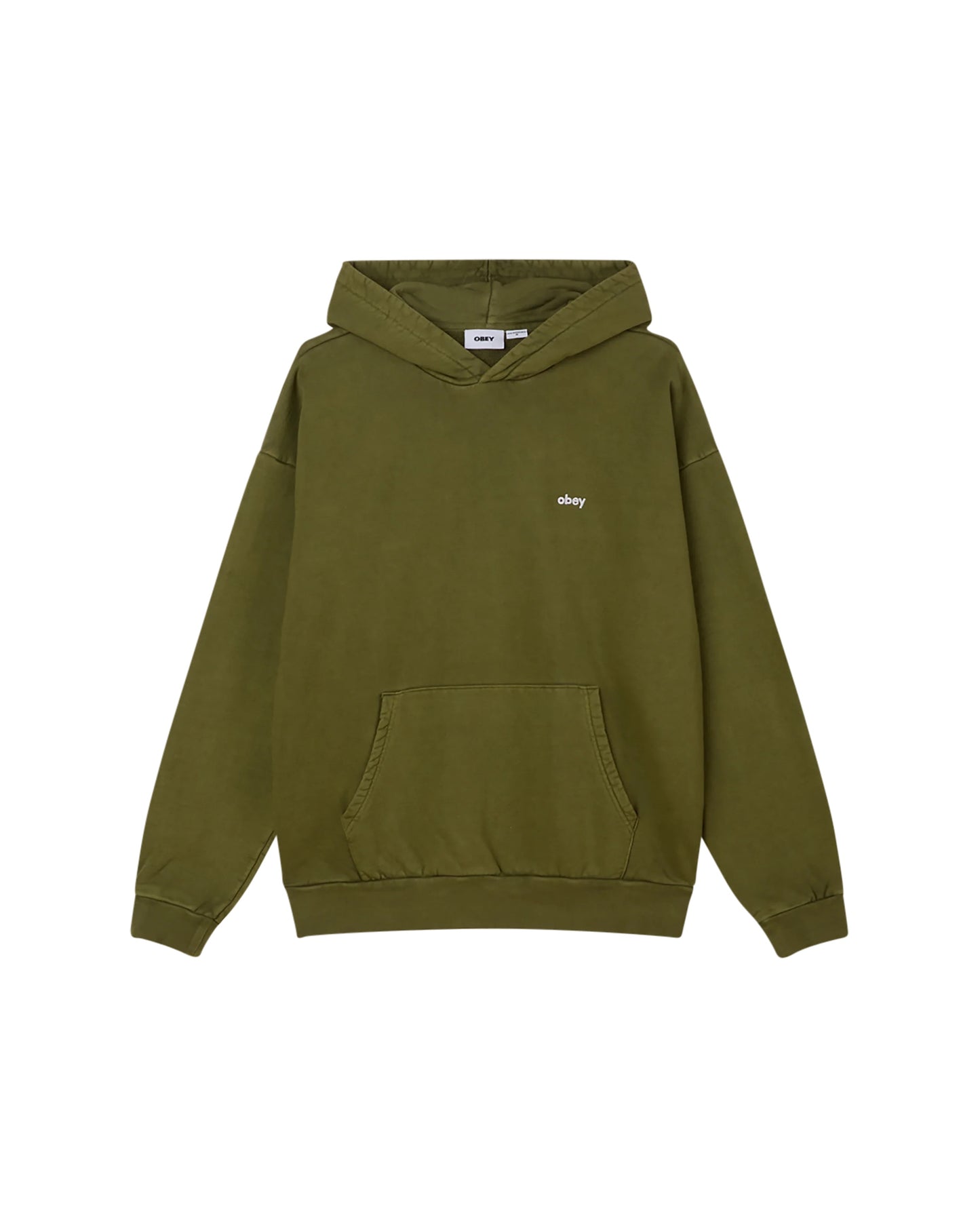 PIGMENTPULLOVER IN KLEINBUCHSTABEN - PIGMENT MOOSGRÜN