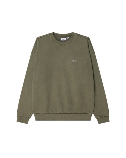 LOWECASE PIGMENT CREW - LICHEN GREEN