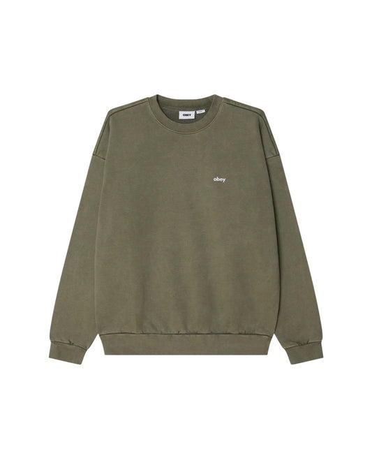 LOWECASE PIGMENT CREW - LICHEN GREEN