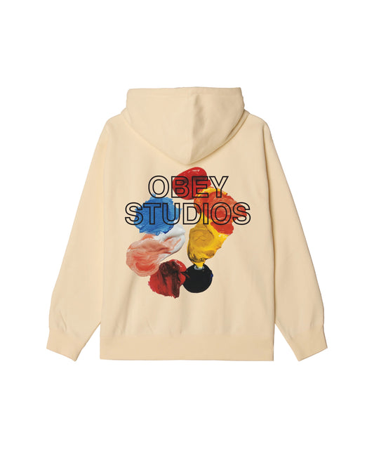 OBEY STUDIOS PALETTE PULLOVER - UNBLEACHED