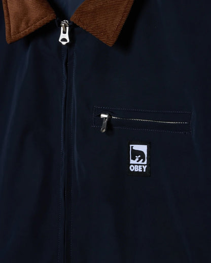 ELYSIAN JACKET - NAVY / BROWN