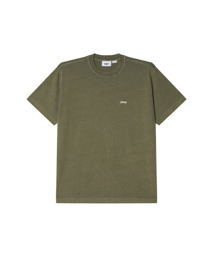 LOWERCASE PIGMENT T-SHIRT - LICHEN GREEN