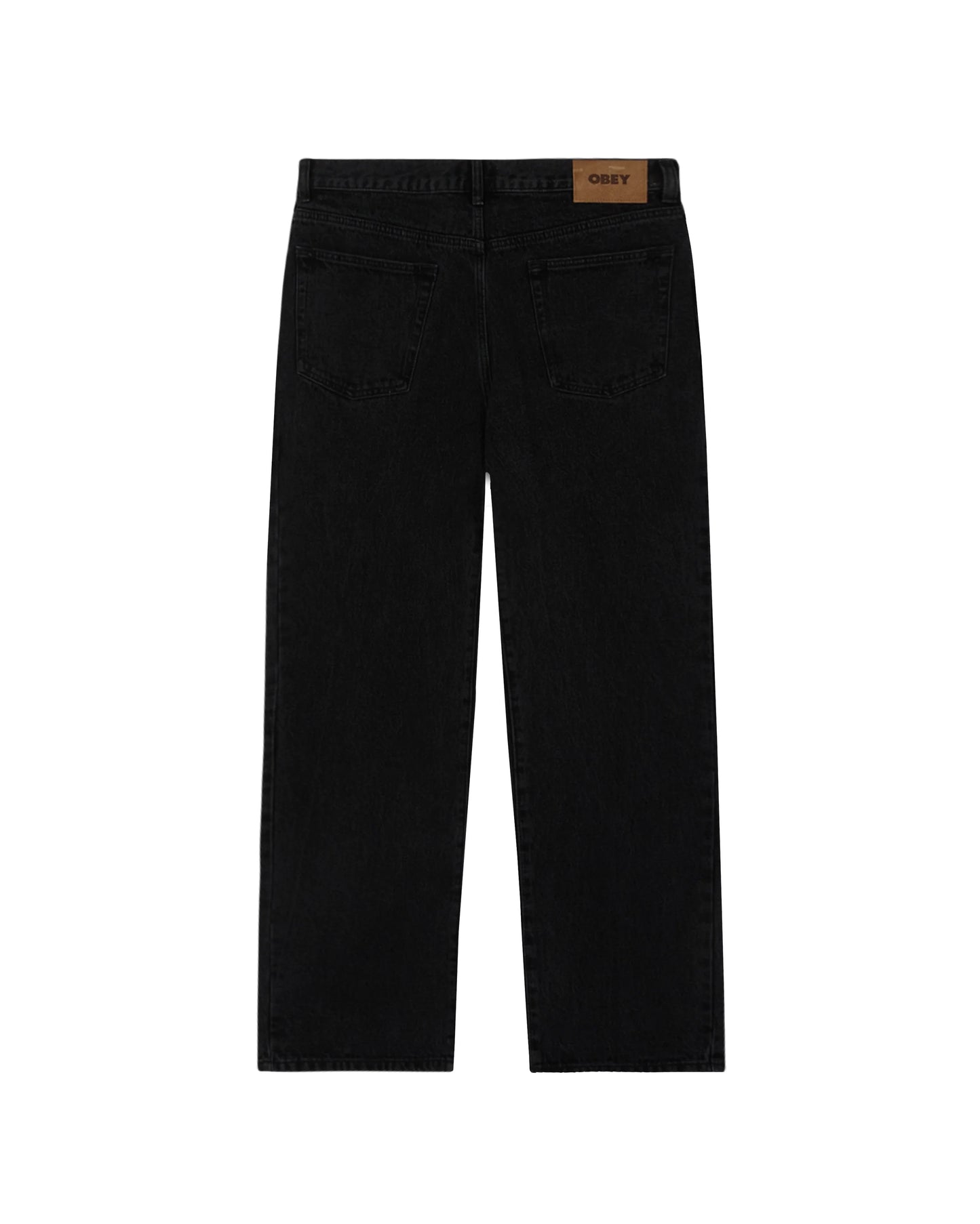 KLASSISCHER BAGGY-DENIM – VERBLASSTES SCHWARZ