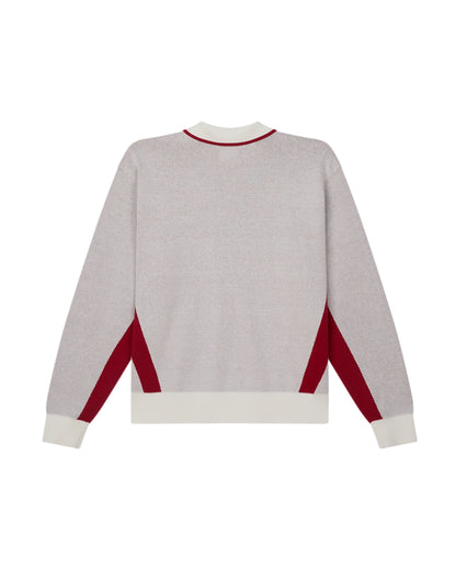 FUSSBALL-POLO-PULLOVER - WEISS-MULTI