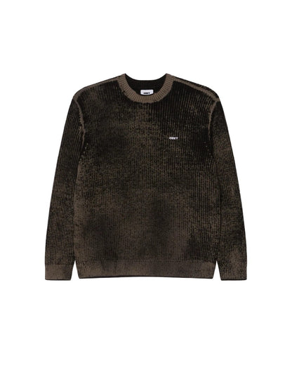 OBEY SPRAY EFFECT SWEATER - BLACK MULTI