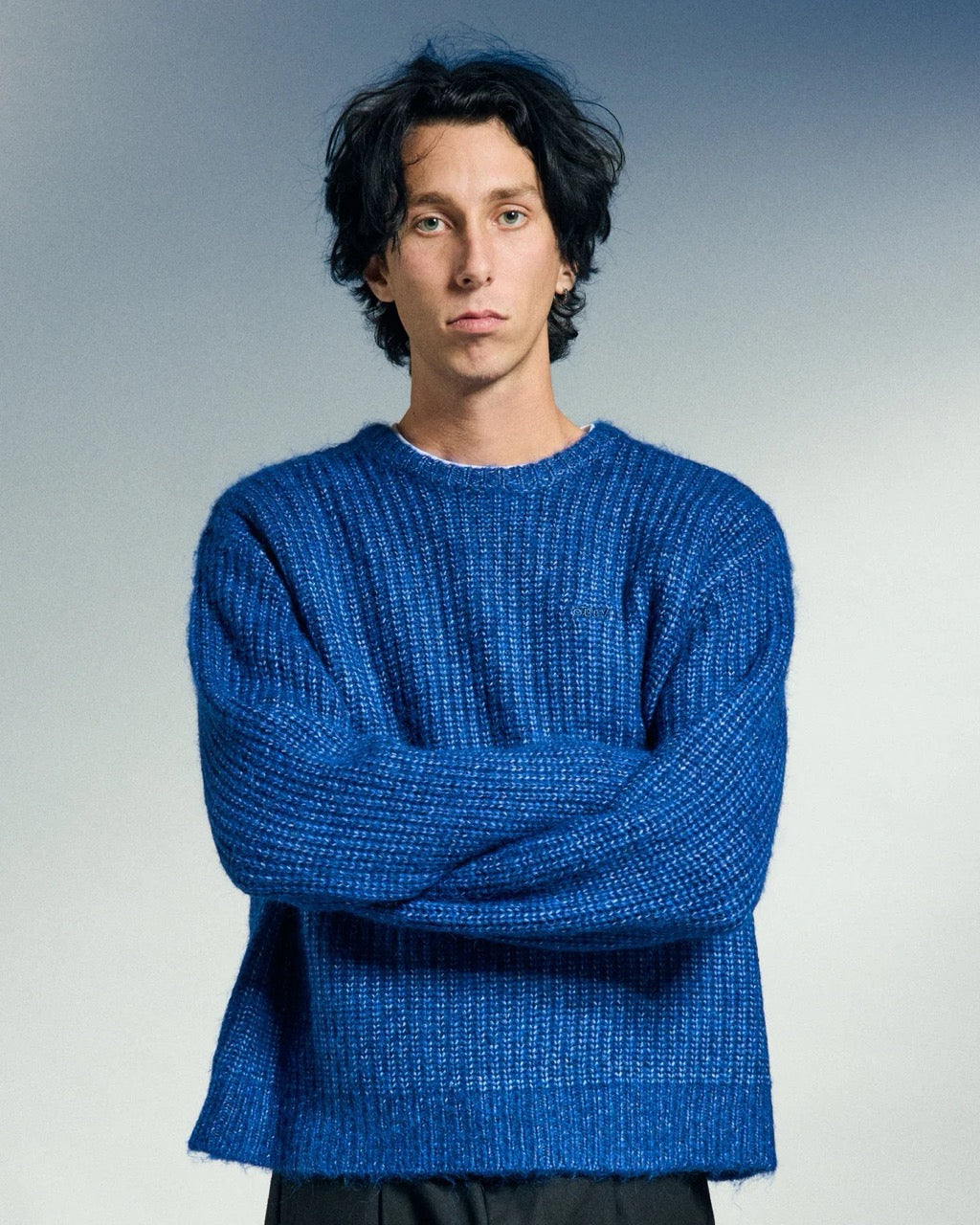 OBEY DEXTER SWEATER - SURF BLUE