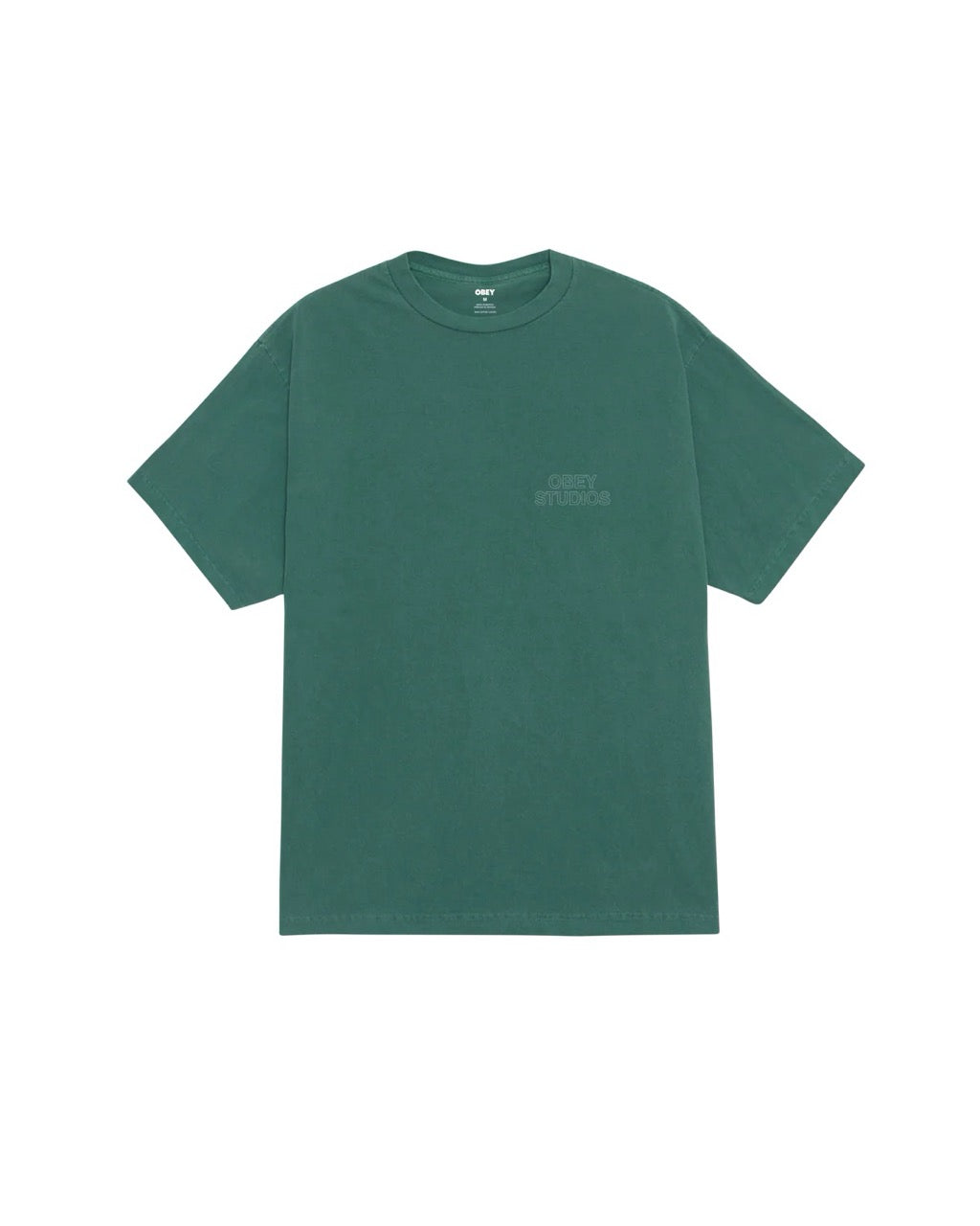 OBEY STUDIOS OUTLINE PIGMENT T-SHIRT - RAINFORREST