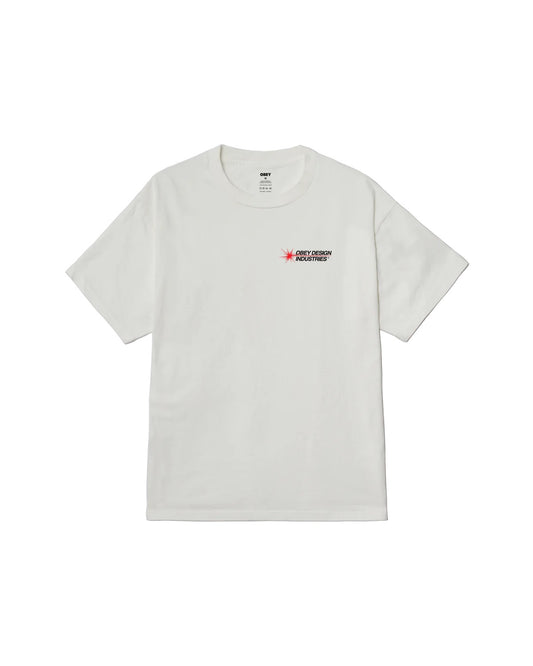 OBEY DESIGN INDUSTRIES PIGMENT T-SHIRT - WHITE