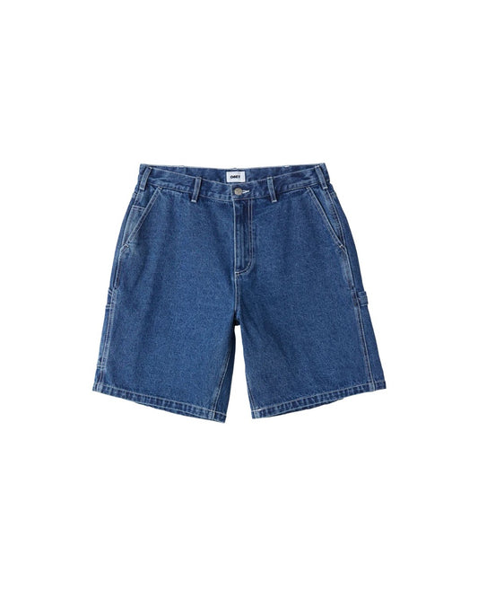 BIGWIG DENIM CARPENTER SHORT - STONE WASH INDIGO