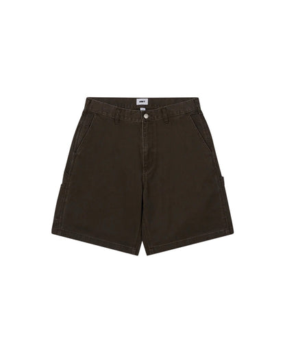 BIGWIG DENIM CARPENTER SHORT - WREN FADED WASH (BROWN)