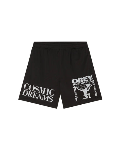 EASY COSMIC DREAMS MESH SHORT - BLACK