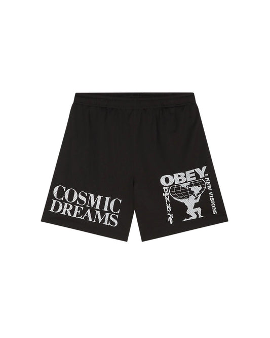 EASY COSMIC DREAMS MESH SHORT - BLACK