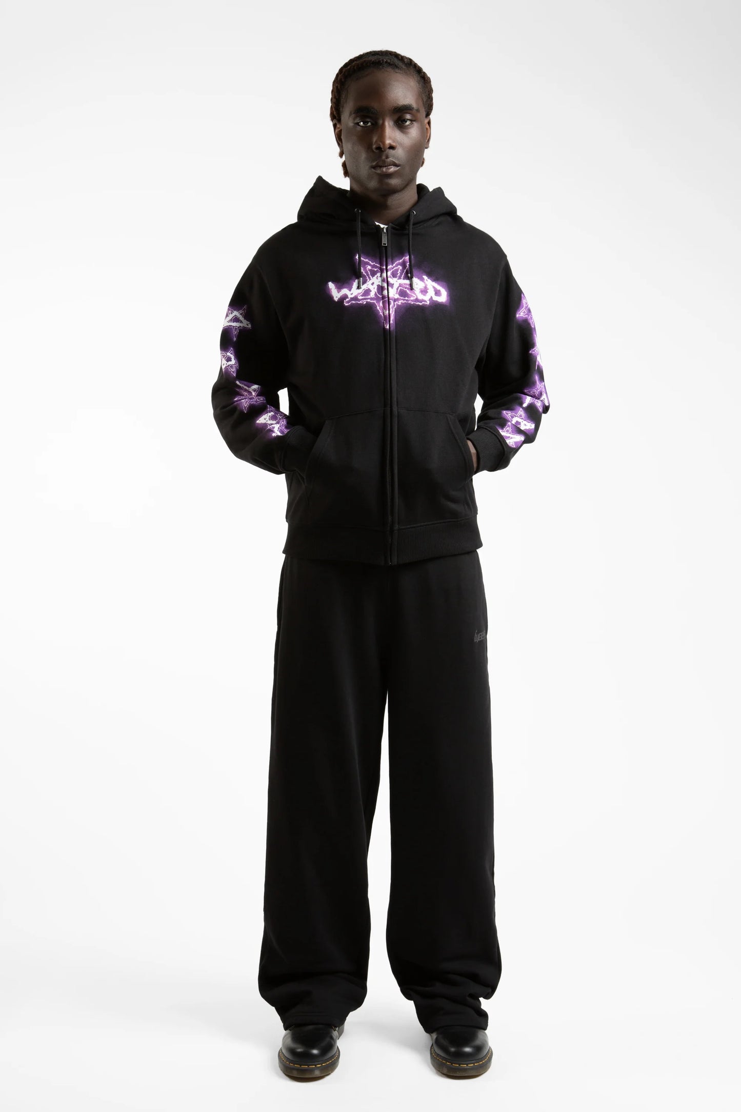 SURT HOODIE ZIP - BLACK