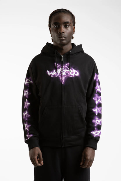 SURT HOODIE ZIP - BLACK