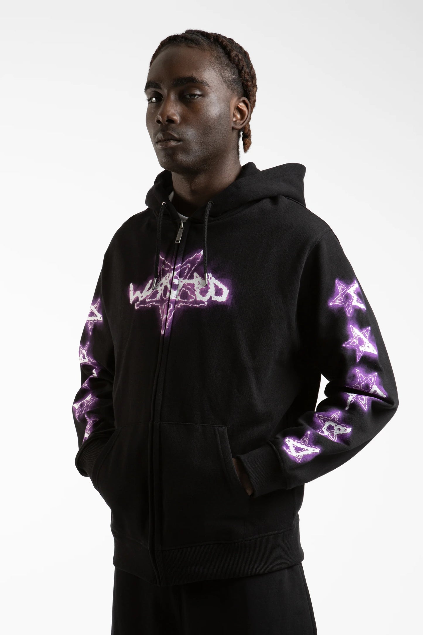 SURT HOODIE ZIP - BLACK