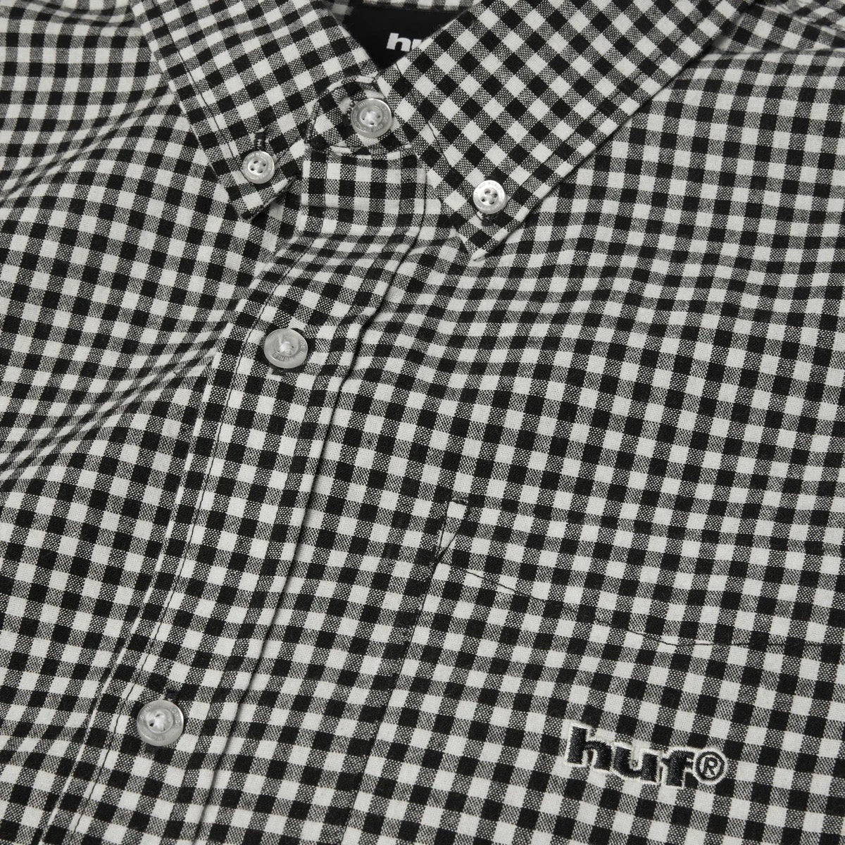 89 Micro Gingham Oxford Shirt - Black White