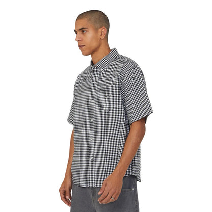 89 Micro Gingham Oxford Shirt - Black White