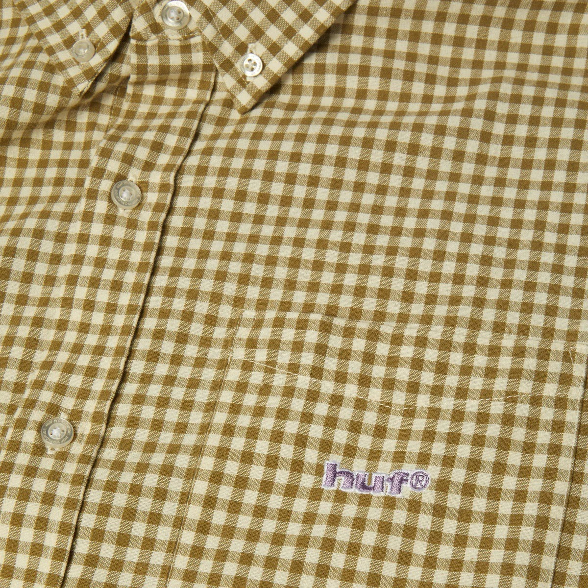 89 Micro Gingham Oxford Shirt - Natural