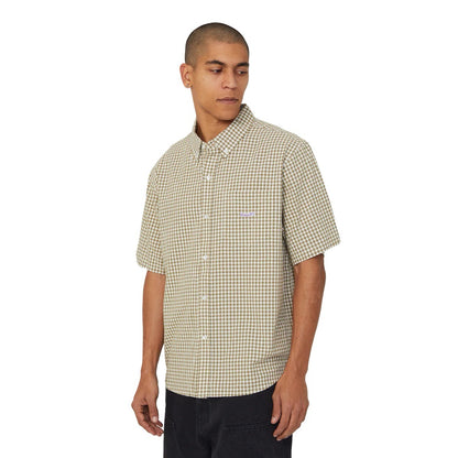 89 Micro Gingham Oxford Shirt - Natural