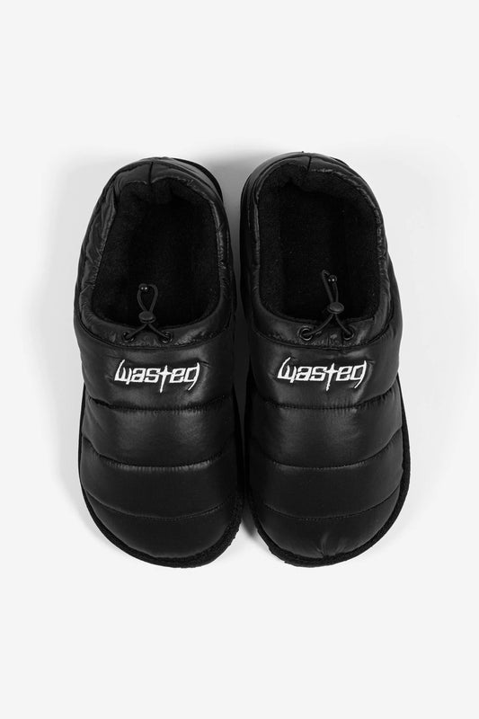 BLADE PUFFER SLIPPERS - BLACK