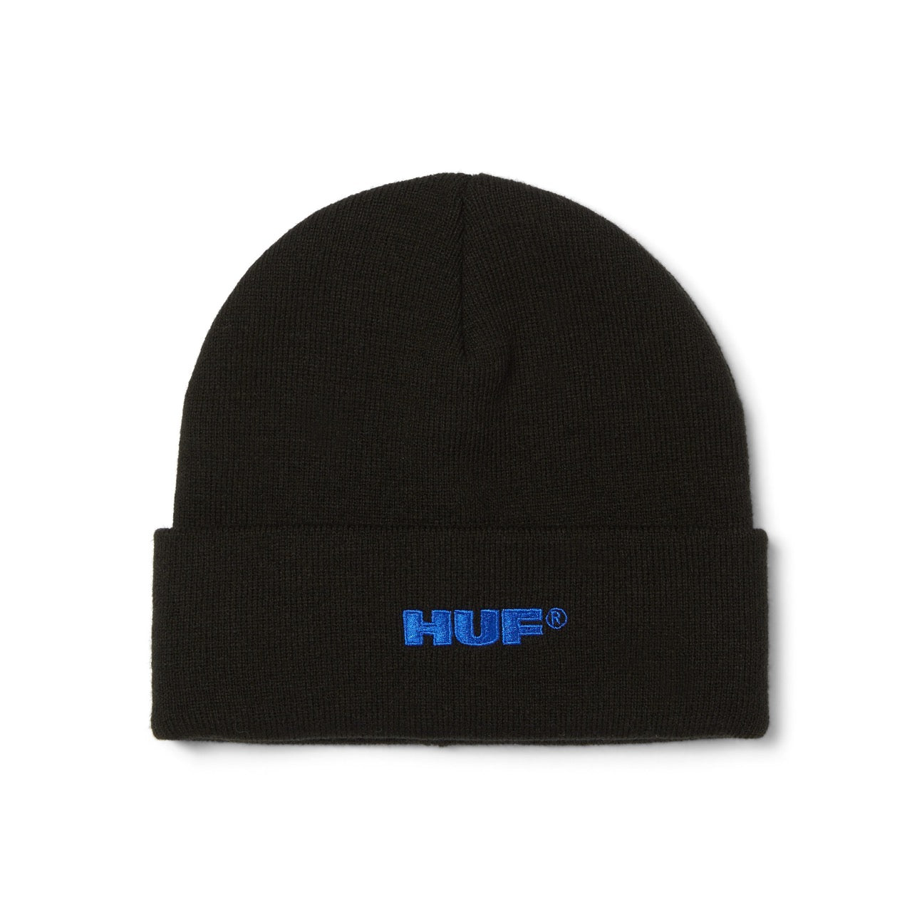 ALL CAPS CUFF BEANIE - BLACK